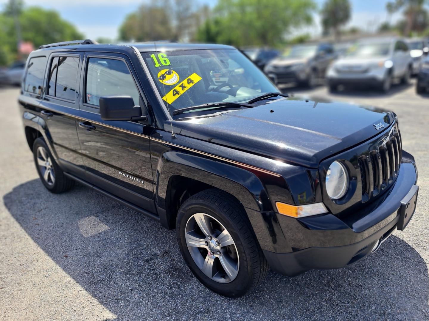 2016 Black Jeep Patriot (1C4NJRFB4GD) , AUTOMATIC transmission, located at 1181 Aurora Rd, Melbourne, FL, 32935, (321) 241-1100, 28.132914, -80.639175 - Photo#1